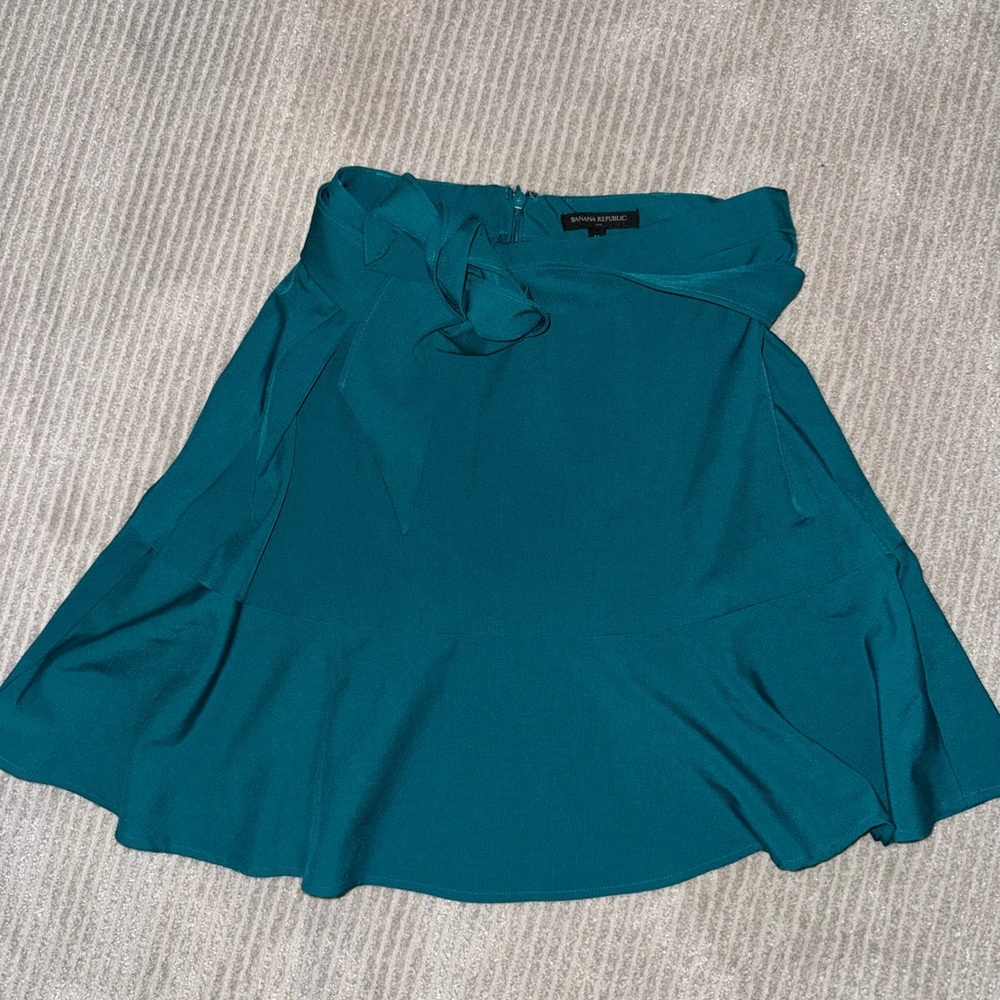 Banana Republic Teal A-Line Skirt
